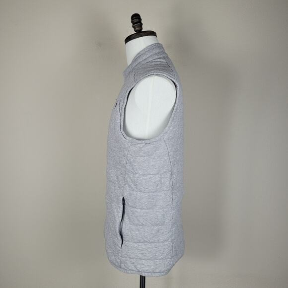 Polo Ralph Lauren Vest Mens Medium Gray Quilted Zip Casual Preppy Mock Collar - Picture 6 of 12